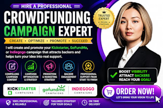 erstelle und bewirb deine kickstarter gofundme oder indiegogo kampagne