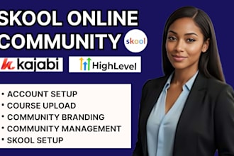 skool community setup skool community manager skool setup online manager