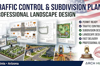traffic control plan, subdivision plan and landscape design in virginia arizona
