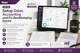 setup odoo accounting and fix bookkeeping issues