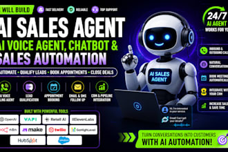 build ai sales agent, ai voice agent, ai chatbot and sales automation
