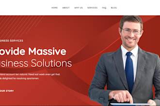 create a responsive landing page template