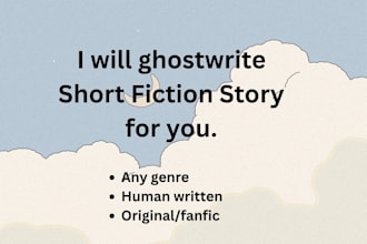 write or ghostwrite your fiction story
