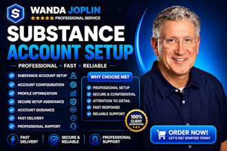 set up your substance account professionally and optimize your profile