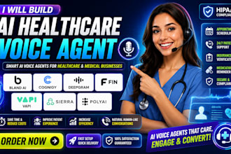 build ai healthcare voice agent bland ai cognigy deepgram fin vapi sierra polyai