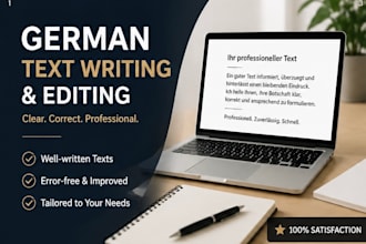 write and edit professional german texts
