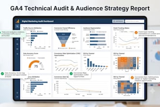 conduct a comprehensive ga4 audit and custom audience reporting strategy