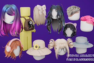 create custom roblox ugc hair and game ready accessories