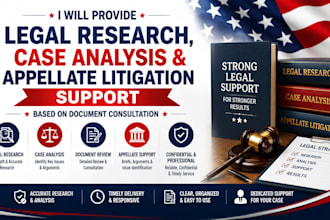 provide legal research case analysis and appellate litigation support