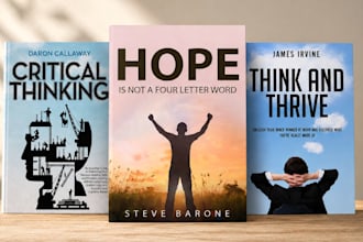 design a professional nonfiction book cover for amazon KDP