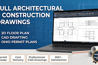 draw construction drawing floor plan full architectural plan 2d drawing in ohio