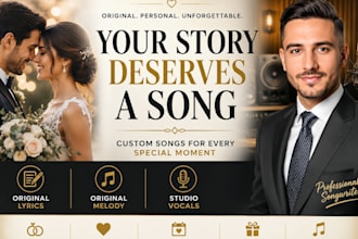 write a heartfelt custom song with original lyrics and melody