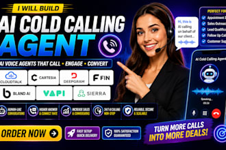 build ai cold calling agent cloudtalk cartesia deepgram fin bland ai vapi sierra