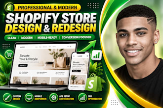 do shopify website design and redesign shopify store design and redesign