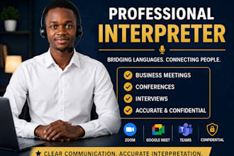 be your professional online interpreter and translator