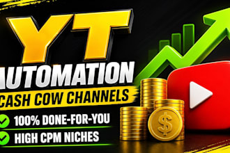 be your youtube channel manager and faceless video content creator