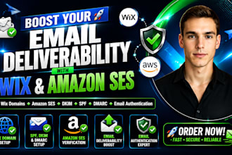 wix domains,sender email deliverability,dkim spf amason ses verification fixing