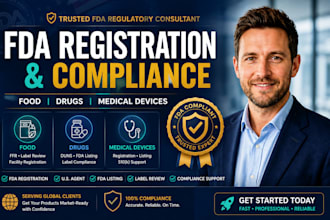 do fda registration and compliance for food, drugs and medical devices