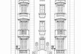 draw professional architectural elevations and sections