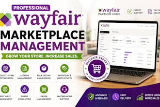 manage wayfair product listings catalog inventory and partner home