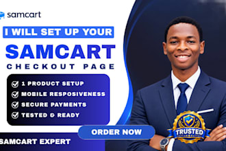 set up your professional samcart checkout page