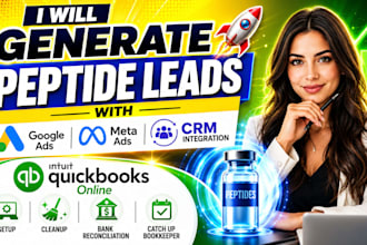 generate peptide leads with google ads, meta ads and crm integration