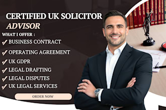 provide UK solicitor advice for breach of contract and legal disputes
