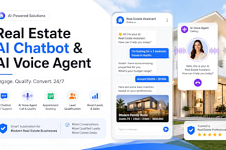 build a real estate ai chatbot and ai voice agent for lead generation
