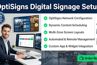 build a modern digital signage optisigns for your businesses