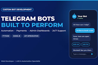 create custom telegram bot for your business