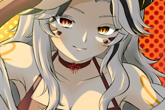anime or manga style illustration , surprise me