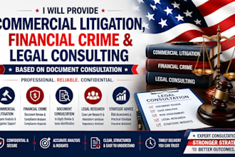 provide commercial litigation financial crime and legal consulting