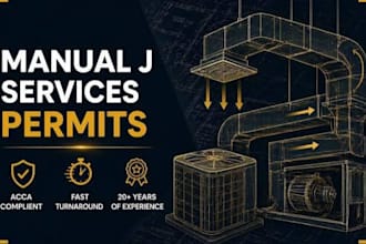 provide acca manual jds hvac load calculations and duct design