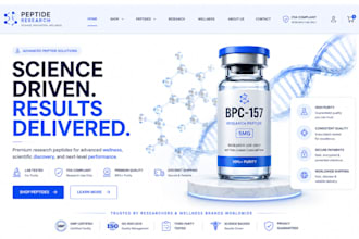 build fda complaint peptide therapy website, peptide research wellness website