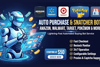 auto purchase bot pokemon bot walmart bot target bot auto buying bot amazon bot