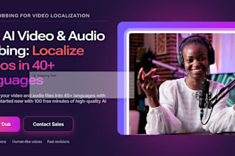 develop ai dubbing website, ai online video translator, ai localization