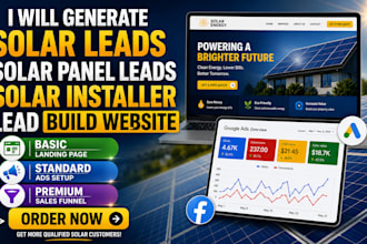 generate solar leads solar panel lead solar installer lead build website