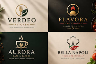 design food logo, restaurant, cafe, bakery, food flyer, restaurant menu
