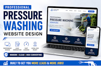 integrate a pressure washing business and wordpress website,
