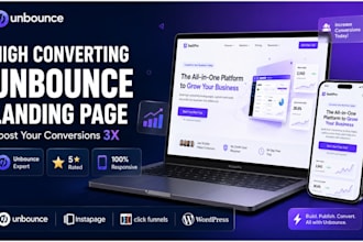design unbounce landing page instapage clickfunnels  wordpress leadpages kajabi