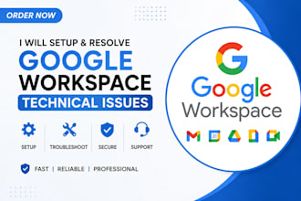 setup and resolve google workspace technical issues