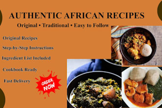 prepare authenthic affrican recipes with rich traditional flavors