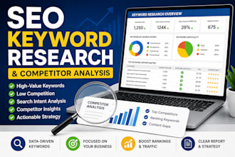 do SEO keyword research and competitor analysis