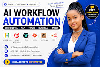 integrate gohighlevel vapi twillo a2p 10dlc sms claude ai zapier automation