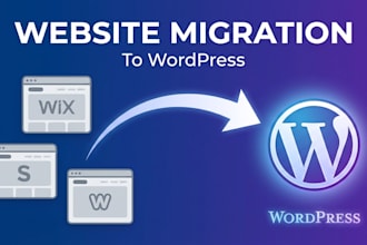 wordpress website design, wix to wordpress and squarespace to wordpress