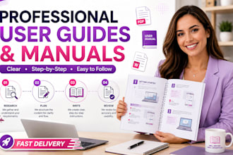 write professional user guides and instruction manuals