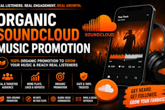 do organic soundcloud music promotions for your tracks