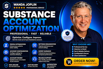 optimize, configure, and review your substance account professionally
