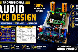 design audio pcb, guitar pedal, amplifier pcb, low noise audio circuit board