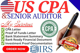 cpa audit financials statement, sign cpa letter, us cpa audit, financial review